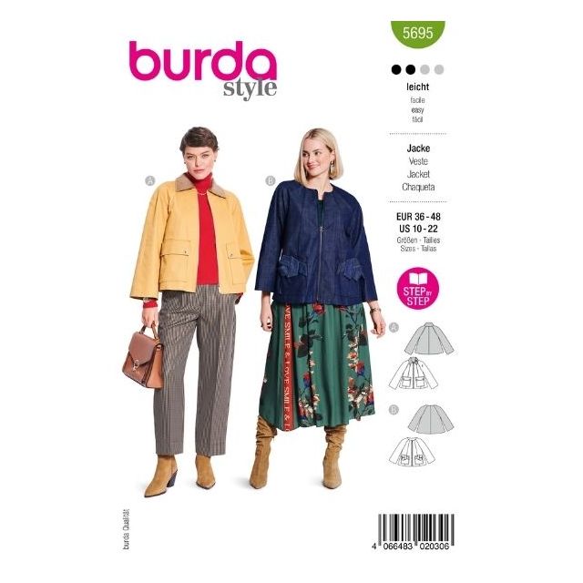 Patron Burda 5695 Veste