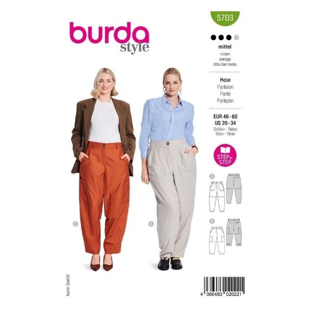 Patron Burda 5703 Pantalon