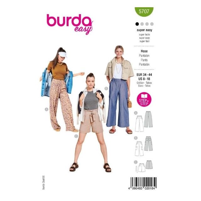 Patron Burda 5707 Pantalon