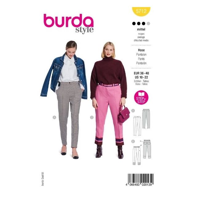 Patron Burda 5712 Pantalon