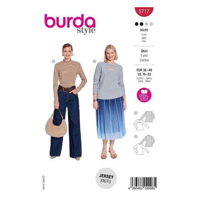 Patron Burda 5717 T-Shirt