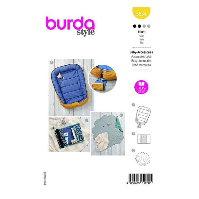 Patron Burda 5834 Accessoires bébé