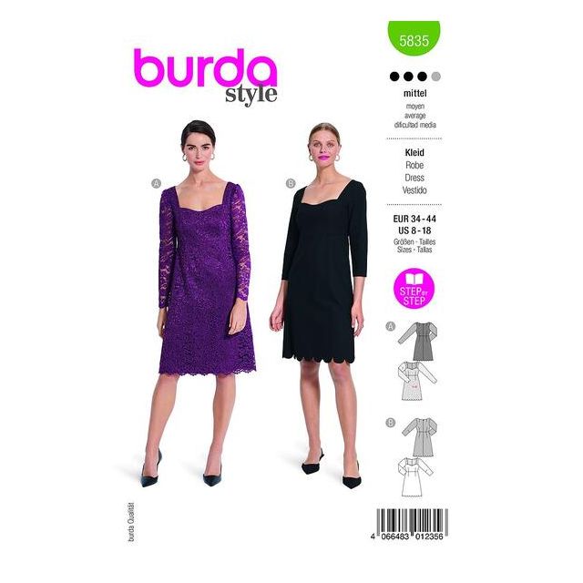 Patron Burda 5835 Robe