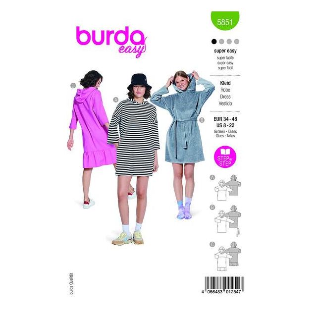 Patron Burda 5851 Robe