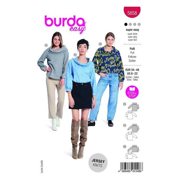Patron Burda 5858 Pull