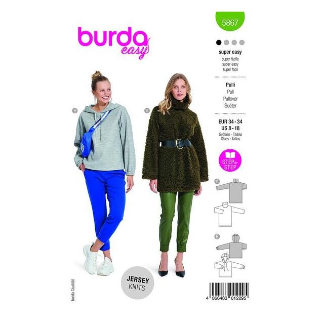 Patron Burda 5867 Pull