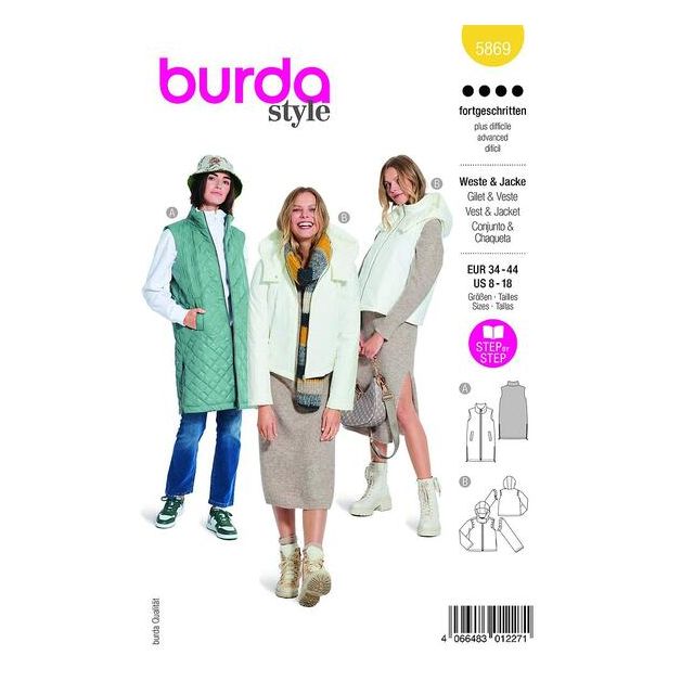 Patron Burda 5869 Gilet & Veste