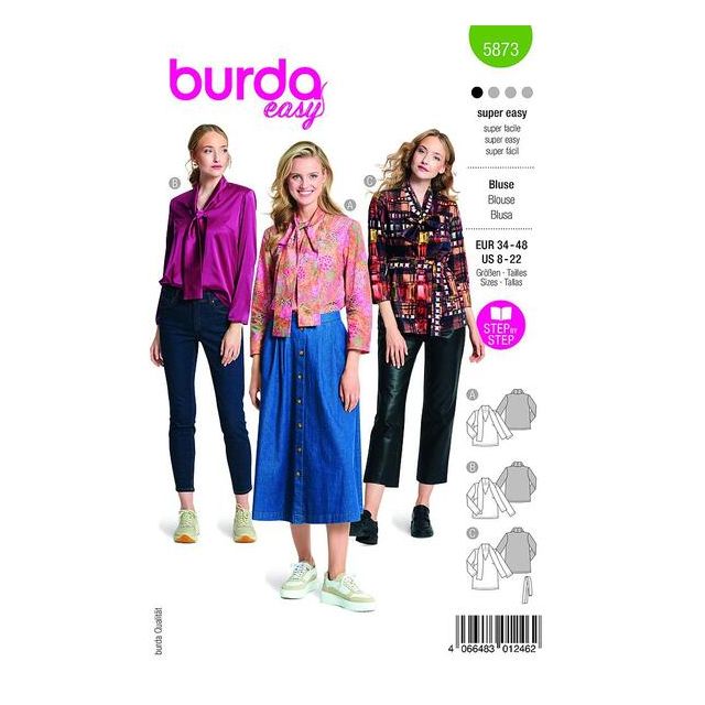 Patron Burda 5873 Blouse