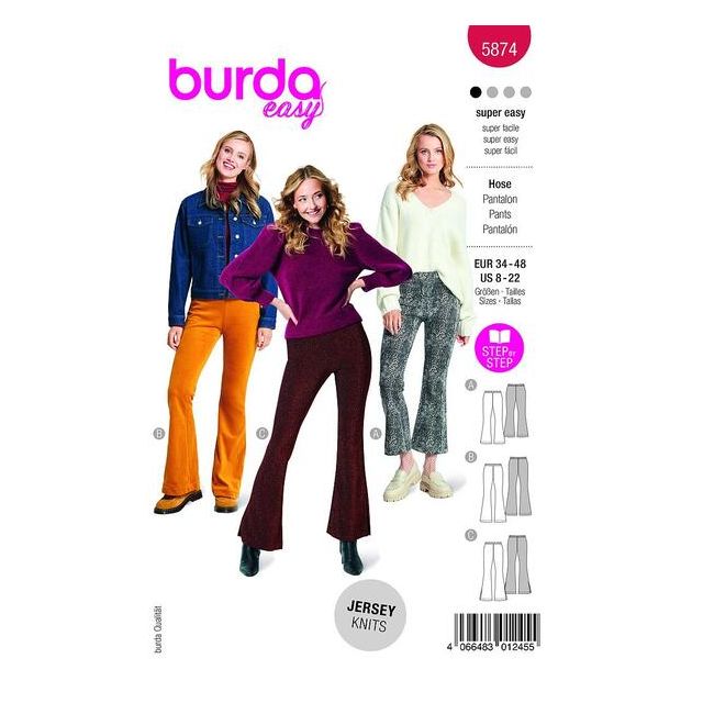 Patron Burda 5874 Pantalon