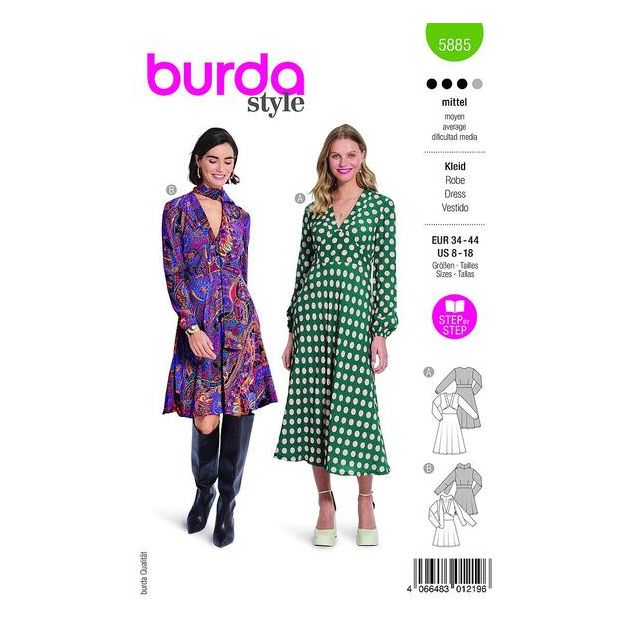 Patron Burda 5885 Robe