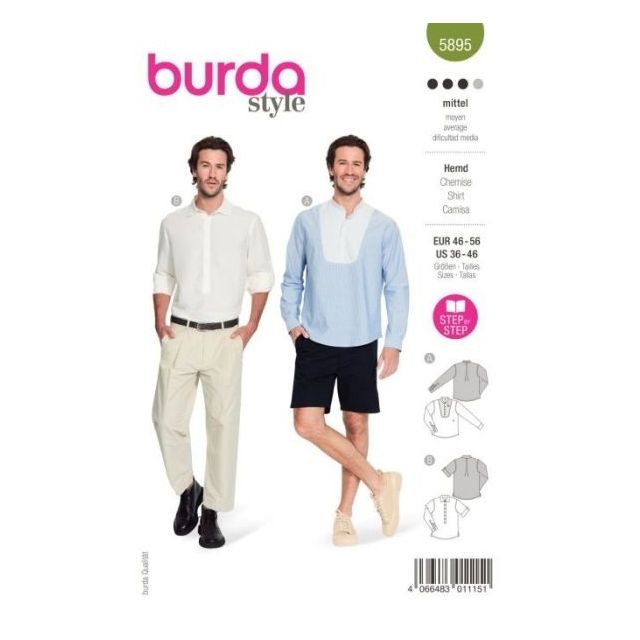 Patron Burda 5895 Chemise