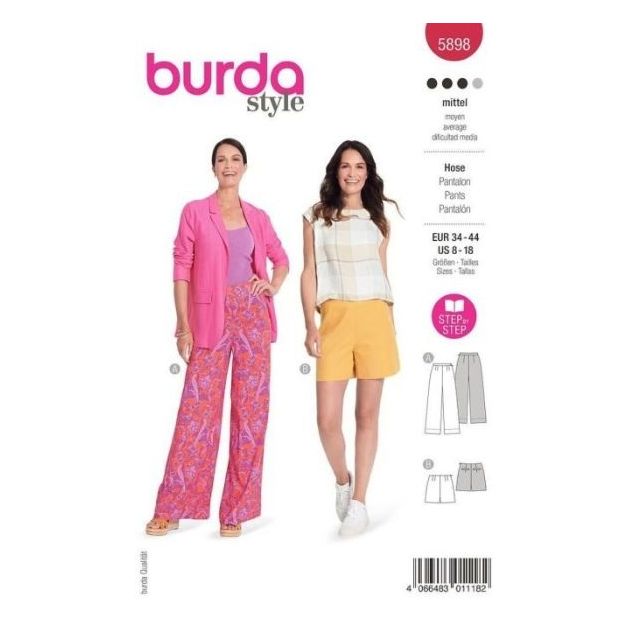 Patron Burda 5898 Pantalon