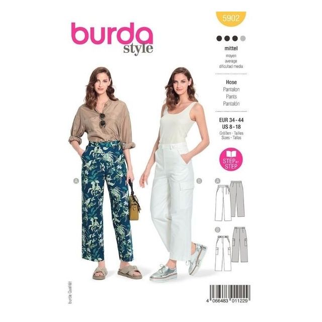 Patron Burda 5902 Pantalon