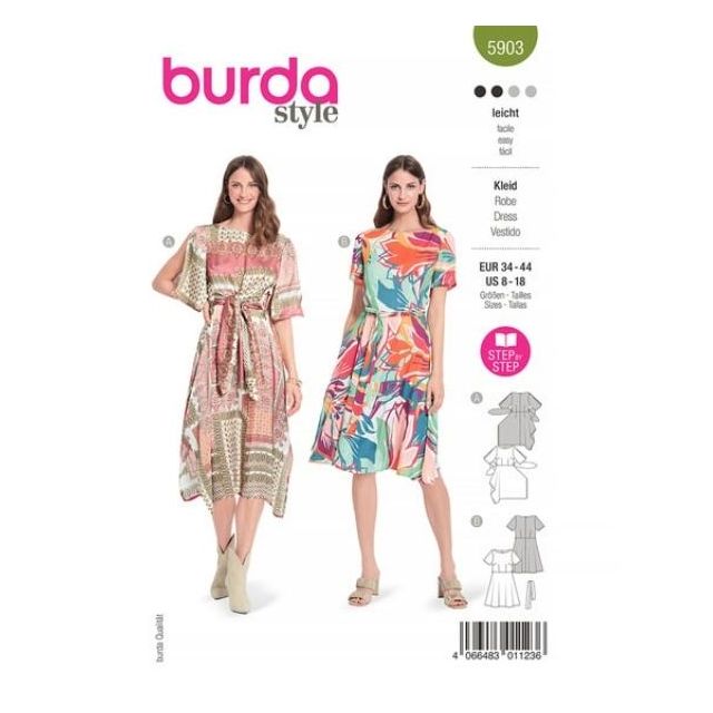 Patron Burda 5903 Robe