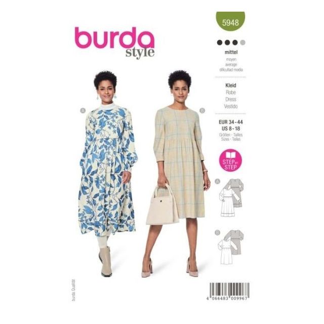 Patron Burda 5948 Robe