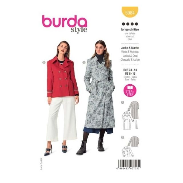 Patron Burda 5948 Veste & Manteau