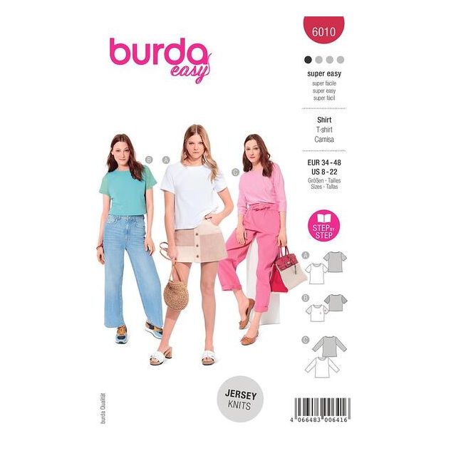 Patron Burda 6010 T-shirt