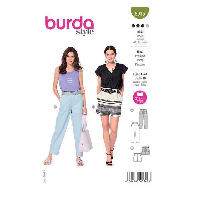 Patron Burda 6015 Pantalon