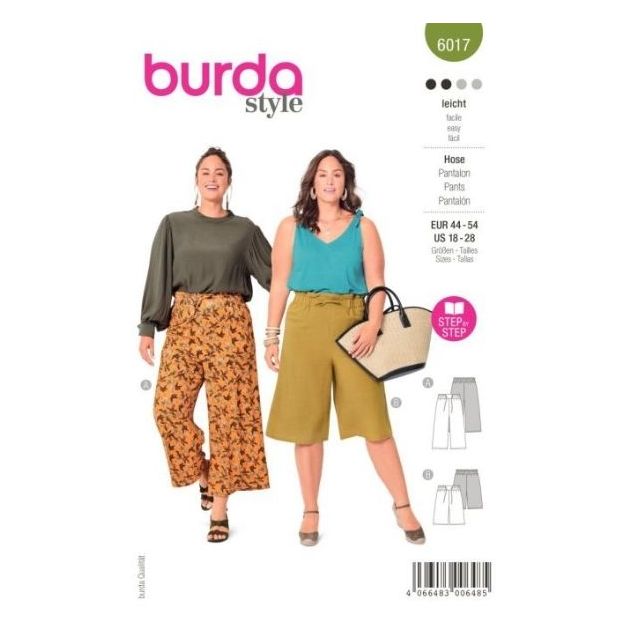 Patron Burda 6017 Pantalon