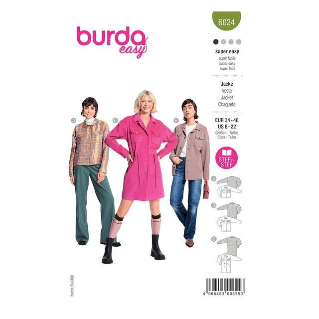 Patron Burda 6024 Veste
