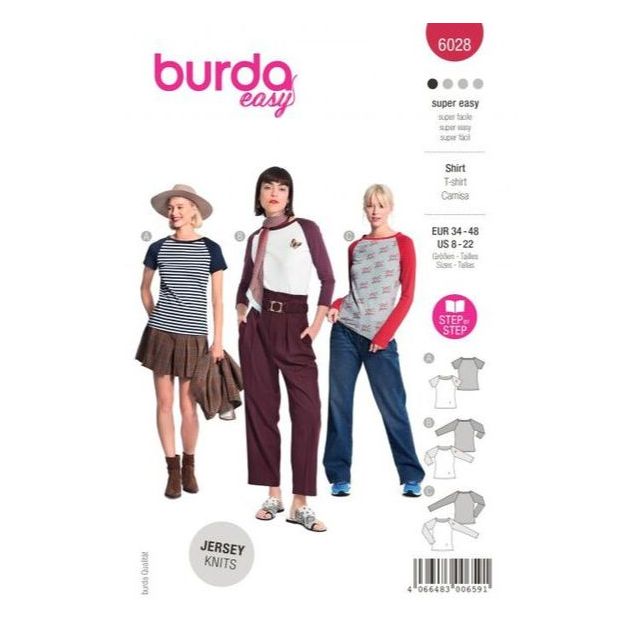 Patron Burda 6028 T-shirt