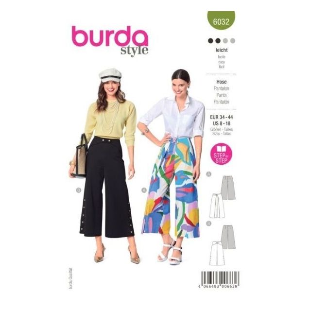 Patron Burda 6032 Pantalon