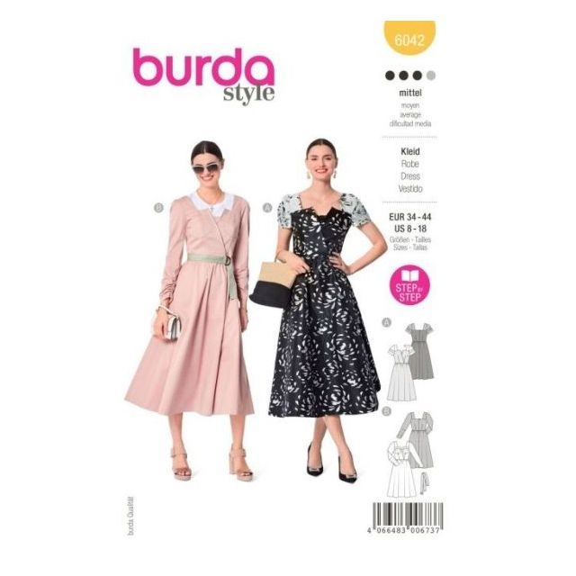 Patron Burda 6042 Robe