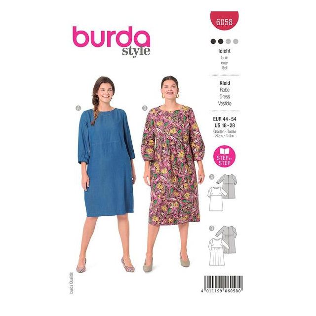 Patron Burda 6058 Robe