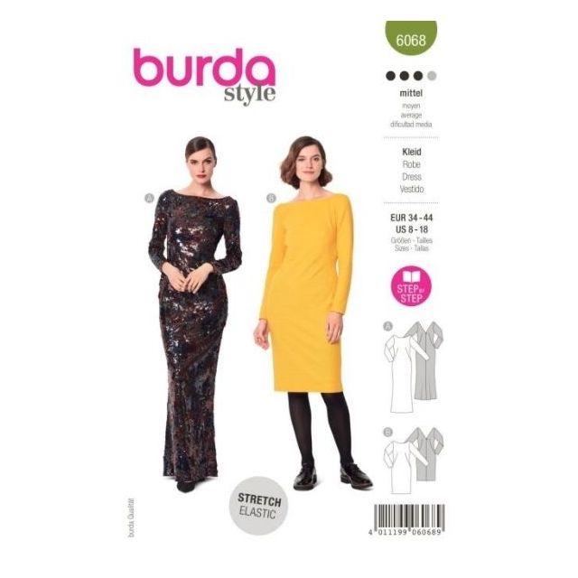 Patron Burda 6068 Robe