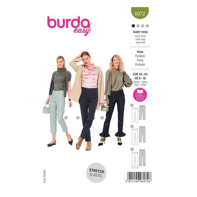 Patron Burda 6072 Pantalon