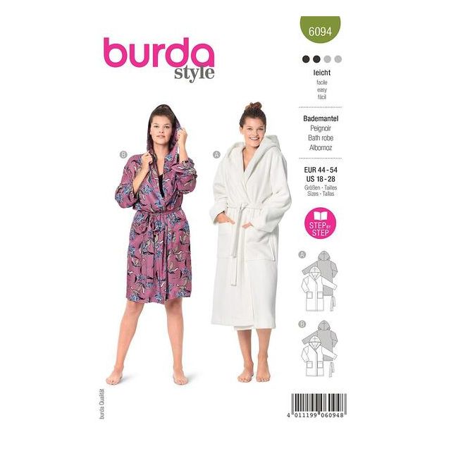 Patron Burda 6094 Peignoir