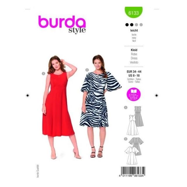 Patron Burda 6133 Robe