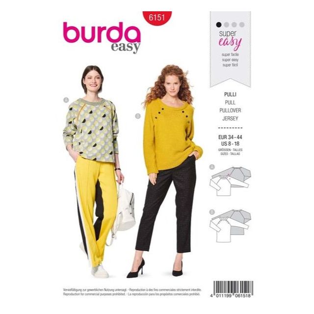 Patron Burda 6151 Pull