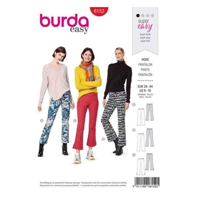 Patron Burda 6152 Pantalon