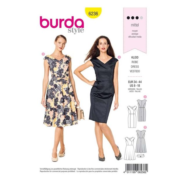 Patron Burda 6236 Robe