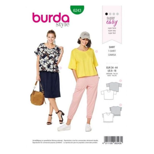Patron Burda 6243 T-shirt