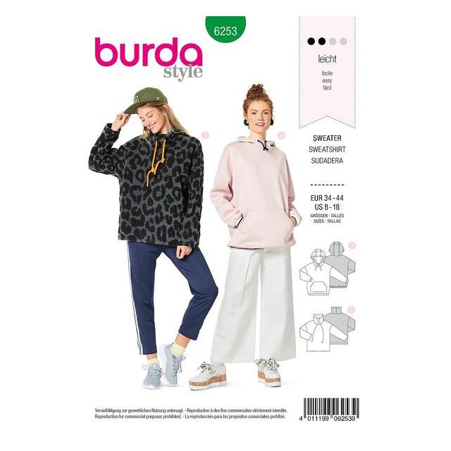 Patron Burda 6253 Pull