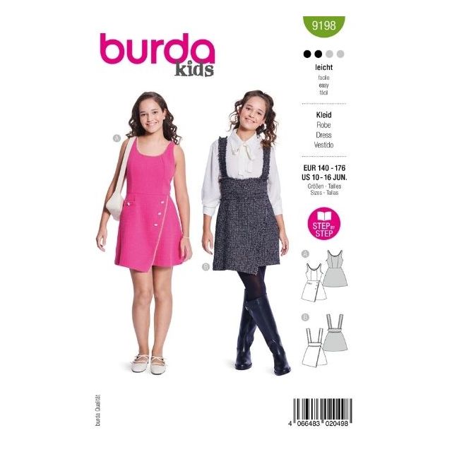 Patron Burda 9198 Robe