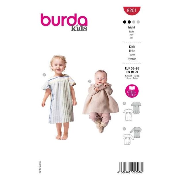 Patron Burda 9201 Robe
