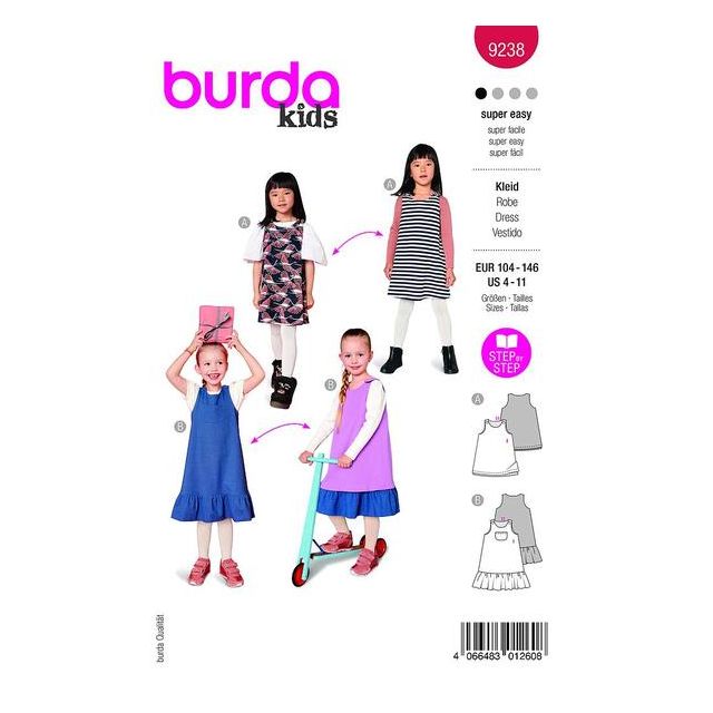 Patron Burda 9238 Robe