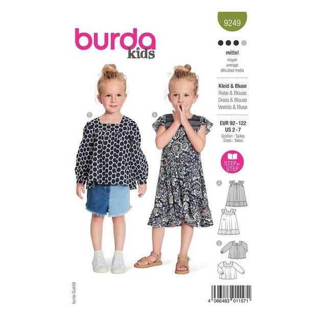Patron Burda 9249 Robe & Blouse