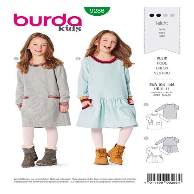 Patron Burda 9286 Robe