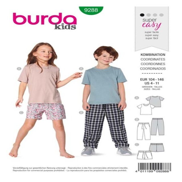 Patron Burda 9288 Ensembles