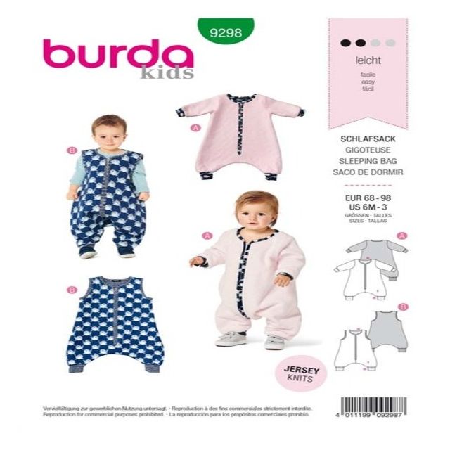 Patron Burda 9298 Gigoteuse