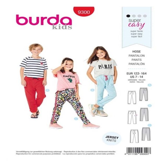 Patron Burda 9300 Pantalon