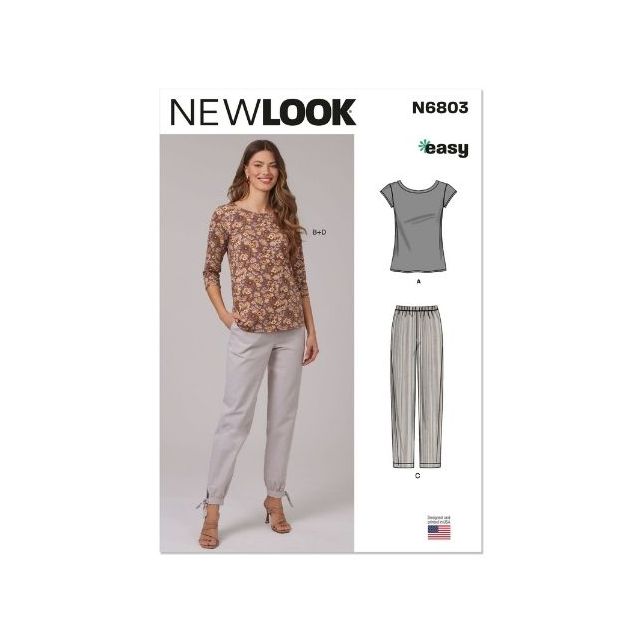 Patron New Look 6803 T-shirt et pantalon