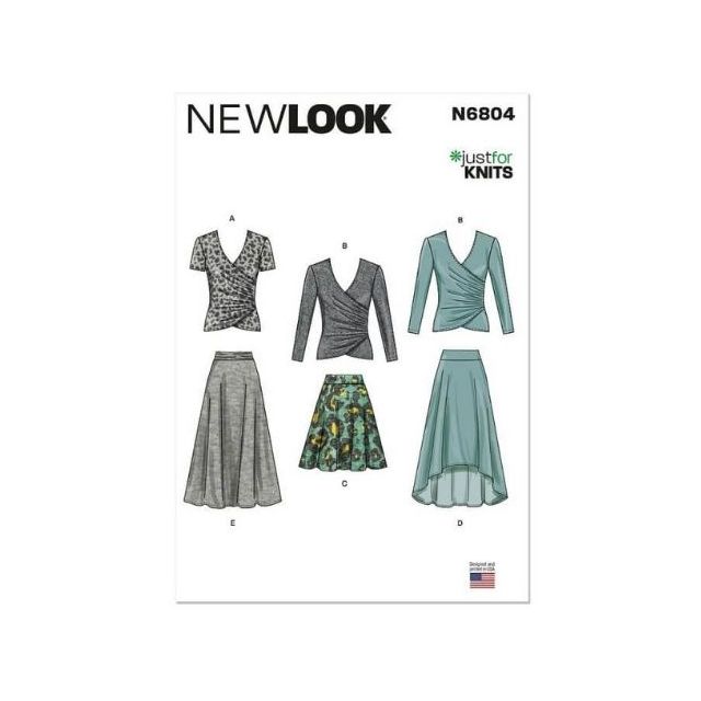 Patron New Look 6804 Hauts et jupes
