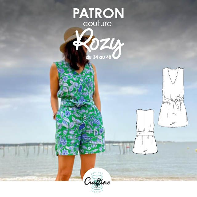 Patron Craftine Combishort Rozy