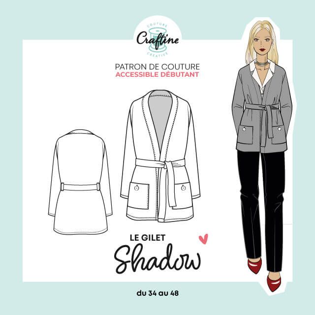 Patron Craftine Gilet Shadow