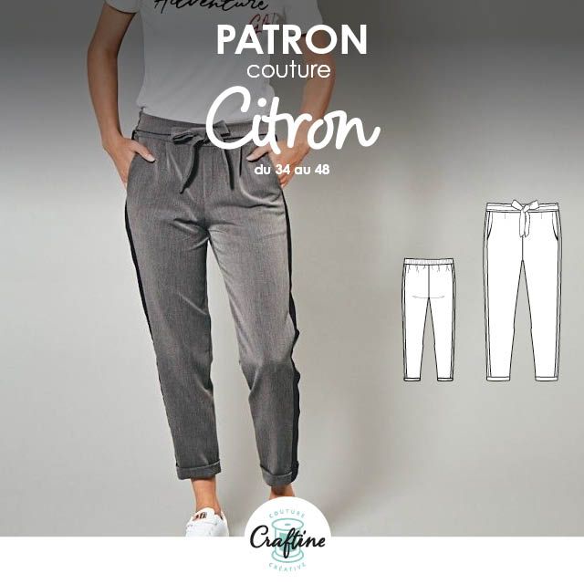 Patron Craftine Pantalon Citron